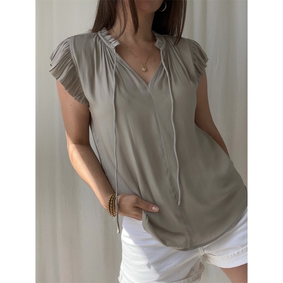 MEGAN BLOUSE — In Warm Gray - Picture 3 of 6